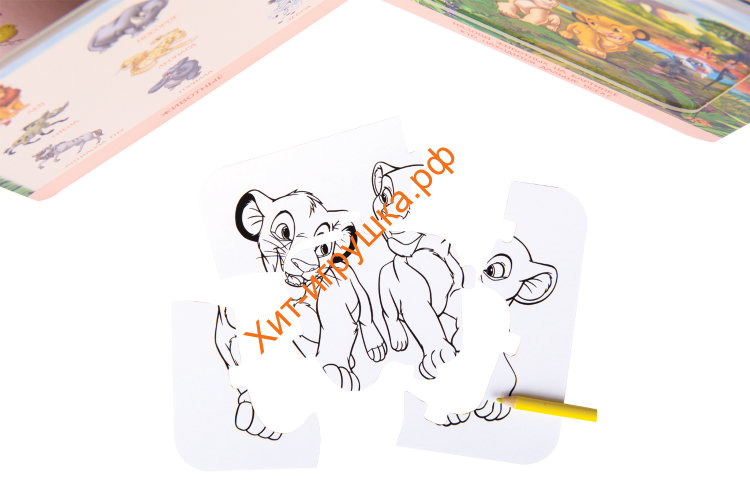 Книжка-игрушка Disney "Животные" ("Моя книжка-пазл") 93522
