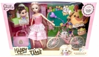 Кукла с велосипедом и аксессуарами Happy time в ассортименте 2027-5