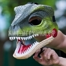 Маска Динозавр зеленая (звук, регулируемые ремни, открывается челюсть) WS5502B