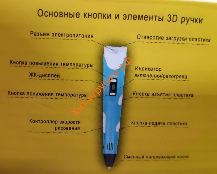 3D ручка в ассортименте Y785/3D-2/E9910A / MQ-1