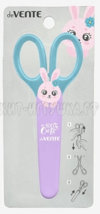 Ножницы детские 13,5 см в футляре 100% Cute Rabbit  deVente 8010013