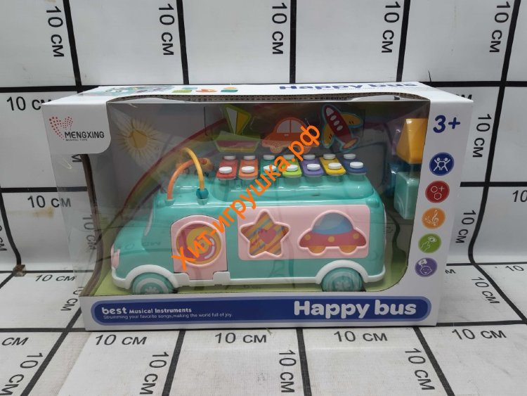 Развивающая игрушка ксилофон Автобус в ассортименте HE8019 / MX010 / HE8023