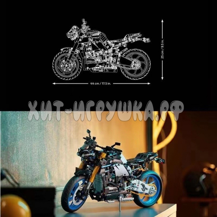 Конструктор Мотоцикл YAMAHA 1478 дет. EZ-T7088 / T2119-1 / 68995