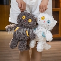 Мягкая игрушка КОТИК (голова на поворотном механизме) 28 см (ВЫБОР ЦВЕТА) ani_cat30
