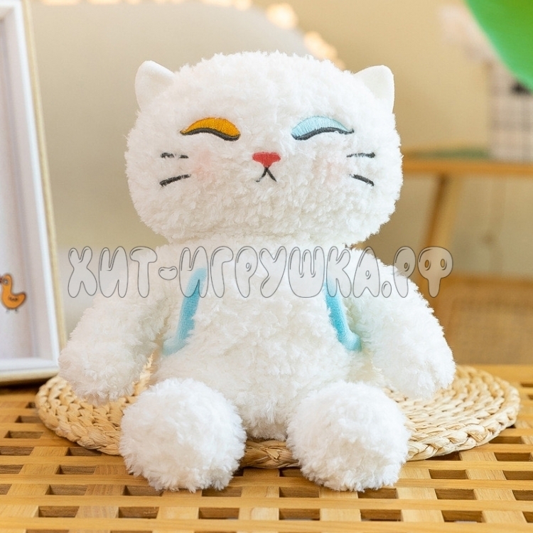 Мягкая игрушка КОТИК (голова на поворотном механизме) 28 см (ВЫБОР ЦВЕТА) ani_cat30