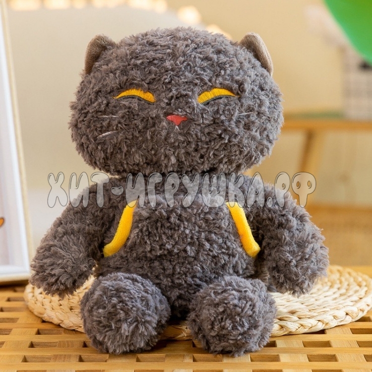 Мягкая игрушка КОТИК (голова на поворотном механизме) 28 см (ВЫБОР ЦВЕТА) ani_cat30