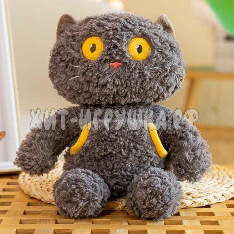 Мягкая игрушка КОТИК (голова на поворотном механизме) 28 см (ВЫБОР ЦВЕТА) ani_cat30