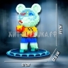 Конструктор 3D из миниблоков BEARBRICK Боксёр 2728 дет. 88044