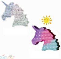 POP IT antistress ЕДИНОРОГ Хамелеон / меняет цвет на солнце / Вечная пупырка