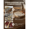 Деревянные настольные игры 3 в 1 (шахматы, шашки, нарды) Деревянные настольные игры 3 в 1 (шахматы, шашки, нарды)