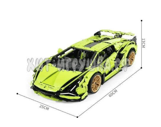 Конструктор Спорткар Lamborghini Sián 3696 дет. Р/У 6044