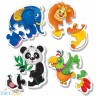 Мягкие пазлы Baby puzzle "Зоопарк" 4 картинки, 18 эл. VT1106-50