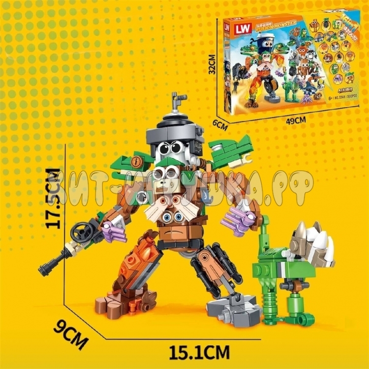 Конструктор Итальянские мемы 16в1 503 дет. 7268 Конструктор Итальянские мемы 16в1 503 дет. 7268