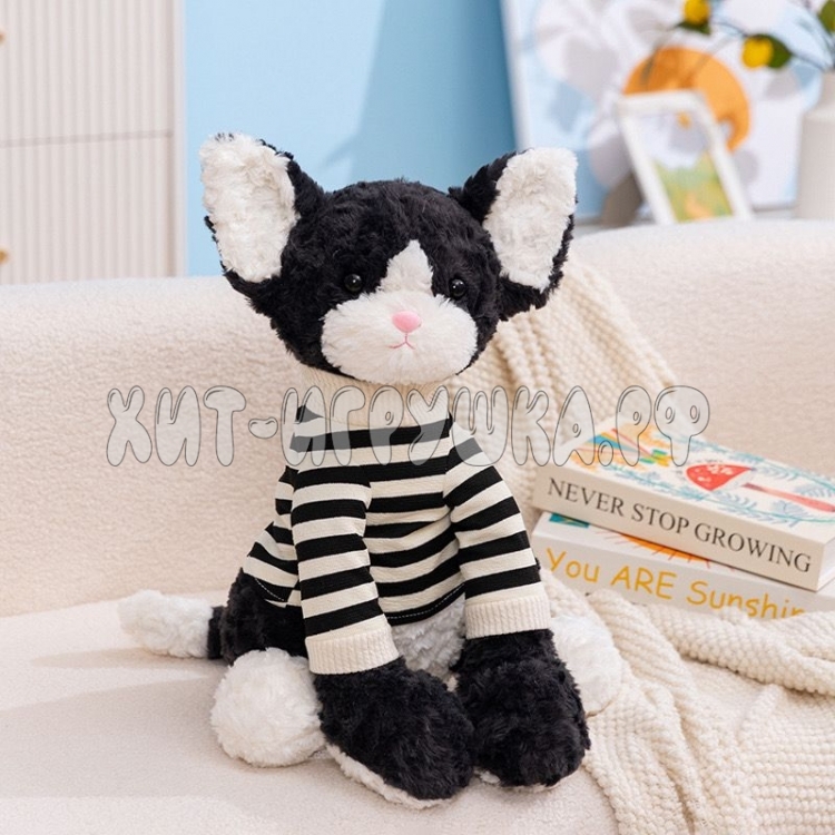 Мягкая игрушка Котик Девон рекс 32 см 802-32 Мягкая игрушка Котик Девон рекс 32 см 802-32