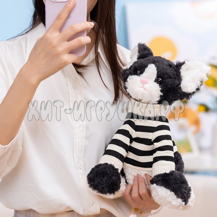 Мягкая игрушка Котик Девон рекс 32 см 802-32 Мягкая игрушка Котик Девон рекс 32 см 802-32