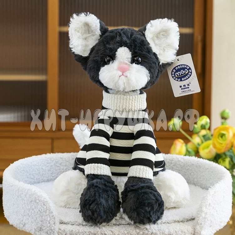 Мягкая игрушка Котик Девон рекс 32 см 802-32 Мягкая игрушка Котик Девон рекс 32 см 802-32