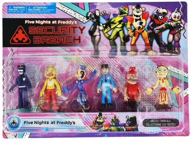 ФНАФ FNAF Аниматроники фигурки 6 шт на блистере в ассортименте 48455