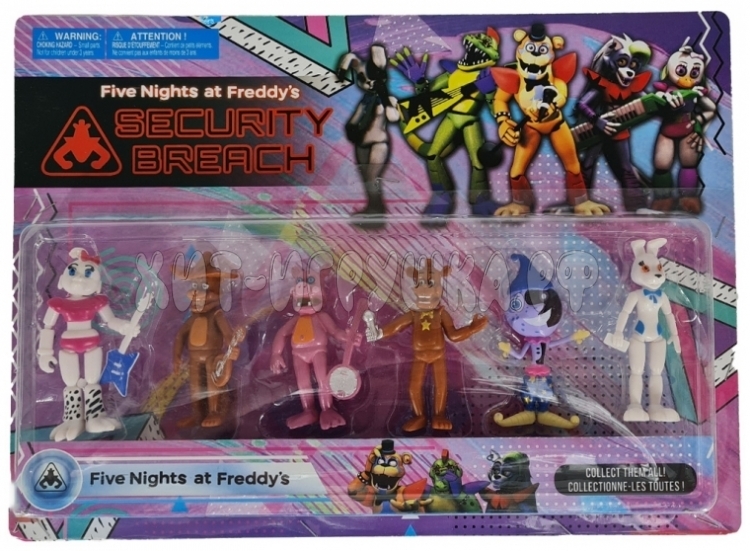 ФНАФ FNAF Аниматроники фигурки 6 шт на блистере в ассортименте 48455