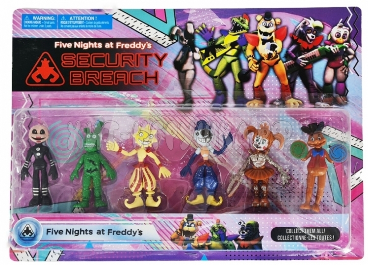ФНАФ FNAF Аниматроники фигурки 6 шт на блистере в ассортименте 48455