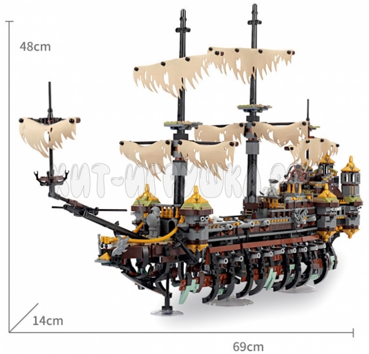 Конструктор Пиратский корабль 2324+ дет. 10680 / T1042