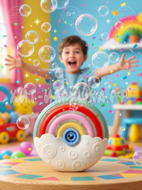 Генератор мыльных пузырей Радуга (свет, звук) (ВЫБОР ЦВЕТА) KL3308Y-2