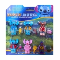 Фигурки STICH Стич 6 шт (совместимы с конструктором) на блистере 22655