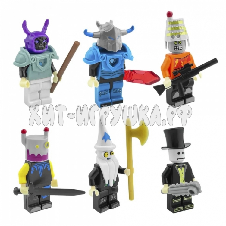 Фигурки для конструктора Роблокс Roblox 6 шт на блистере sl89192