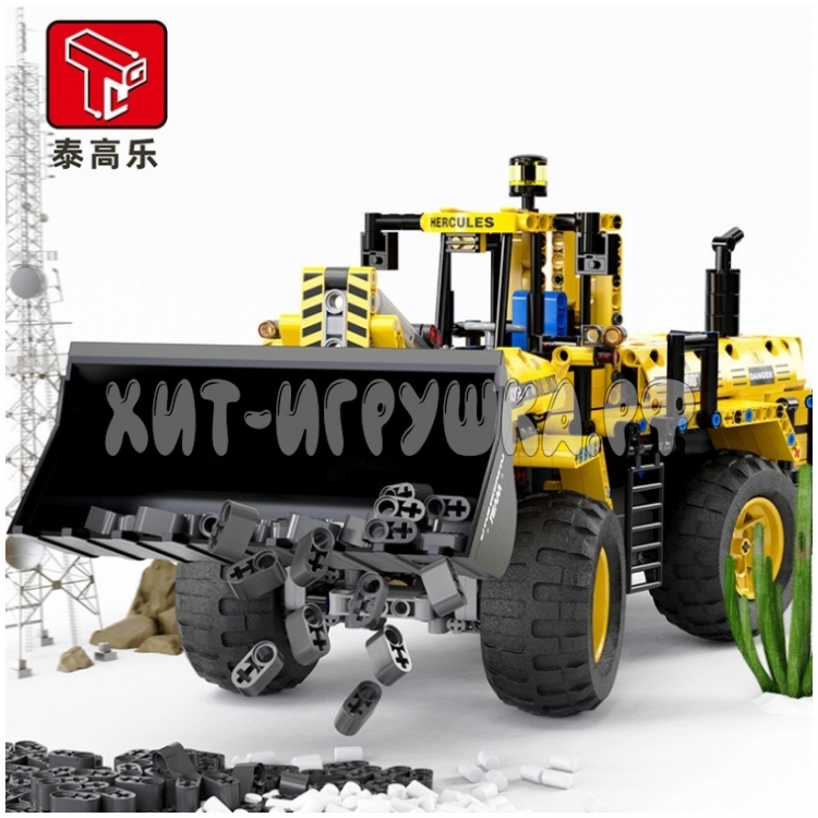 Конструктор Бульдозер Р/У 1608 дет. T4002