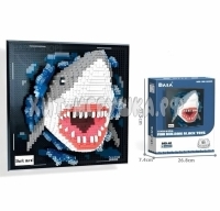 Конструктор 3D из миниблоков Акула 2166 дет. 669-40