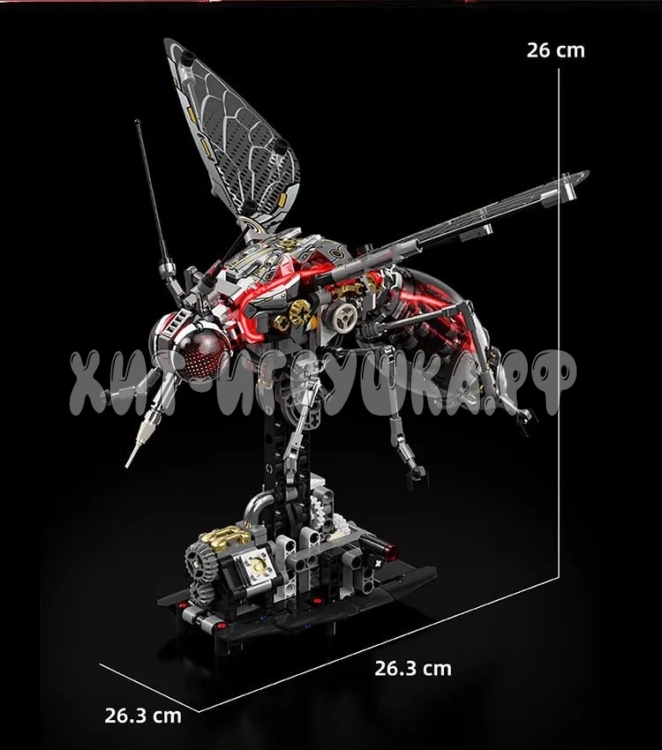 Механический конструктор Робот комар 747 дет. с подсветкой 13104