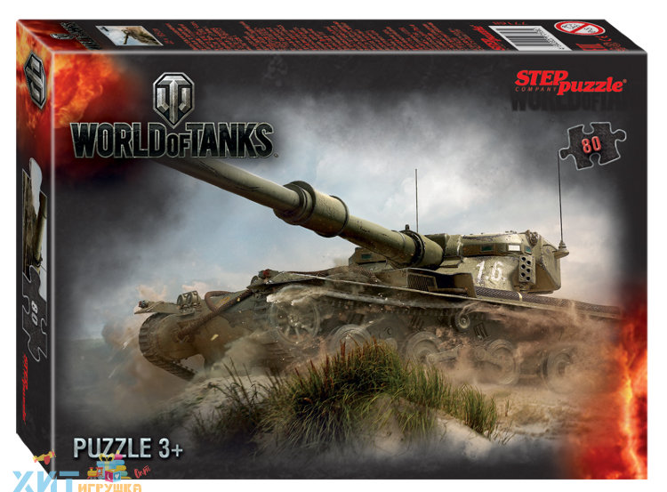 Мозаика "puzzle" 80 дет. "World of Tanks" в ассортименте 77168