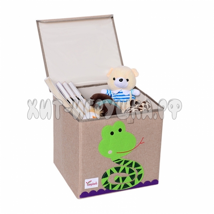 Корзина Ящик для игрушек складной (с крышкой) AL004