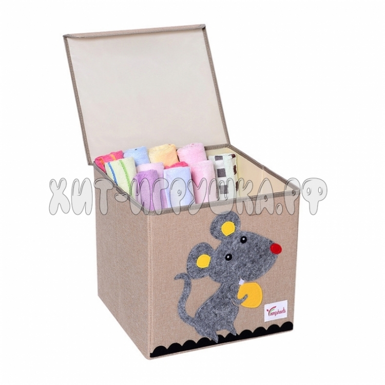 Корзина Ящик для игрушек складной (с крышкой) AL004