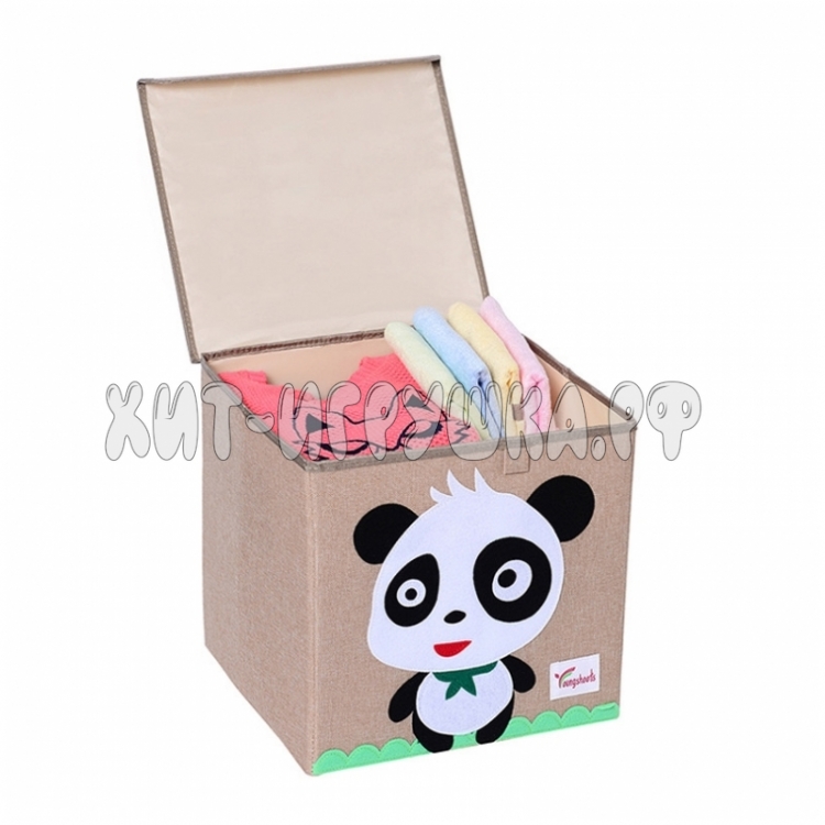 Корзина Ящик для игрушек складной (с крышкой) AL004