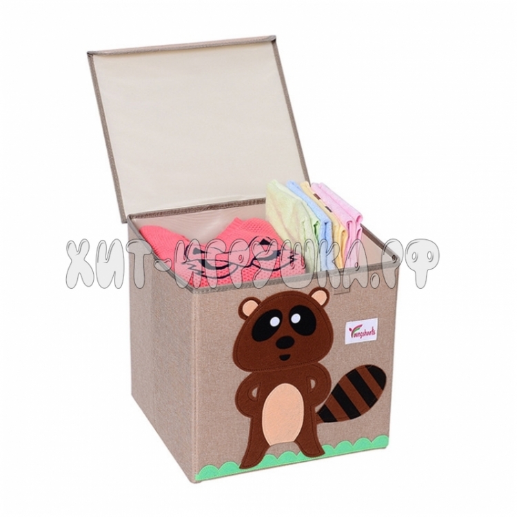 Корзина Ящик для игрушек складной (с крышкой) AL004