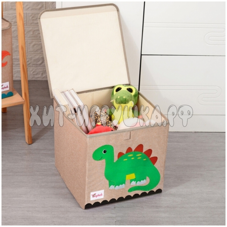 Корзина Ящик для игрушек складной (с крышкой) AL004
