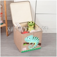 Корзина Ящик для игрушек складной (с крышкой) AL004