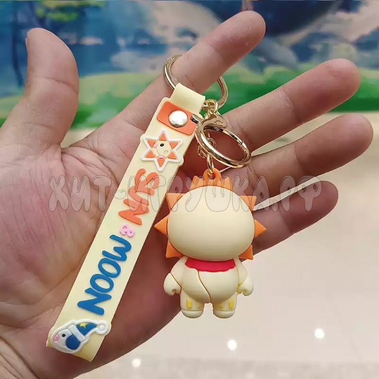 Брелок большой силиконовый с карабином ФНАФ / Солнце и Луна FNAF в ассортименте br_fnaf