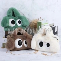 Сумка меховая на цепочке CUTE PUPPY 25*8*15 см (ВЫБОР ЦВЕТА) JCC001-1