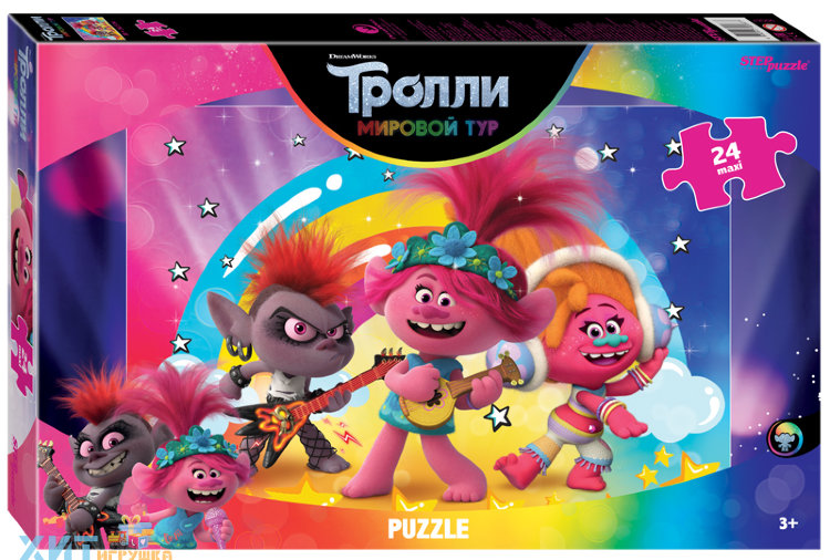 Мозаика "puzzle" maxi 24 дет. "Trolls 2. POP Life" 90067