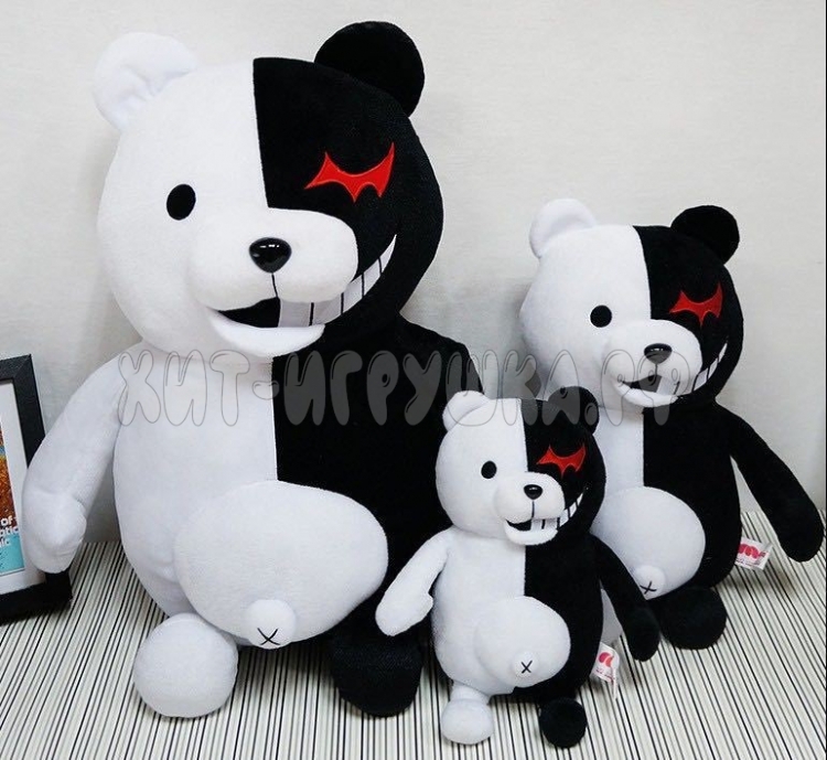 Мягкая игрушка мишка Монокума из аниме Данганронпа Danganronpa 25 см
