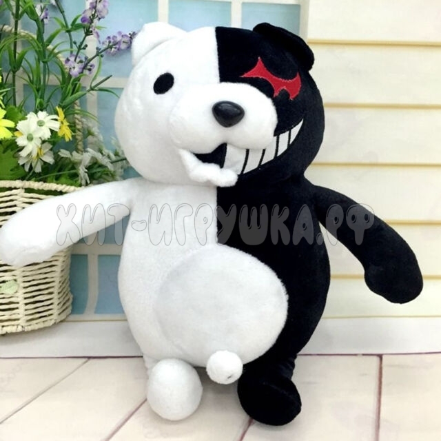 Мягкая игрушка мишка Монокума из аниме Данганронпа Danganronpa 25 см