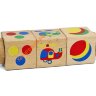 Кубики деревянные на оси "Цвет" (3 кубика) 02961