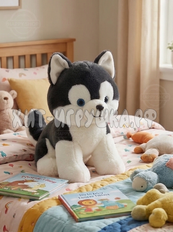 Мягкая игрушка Хаски 58 см 802-58_has