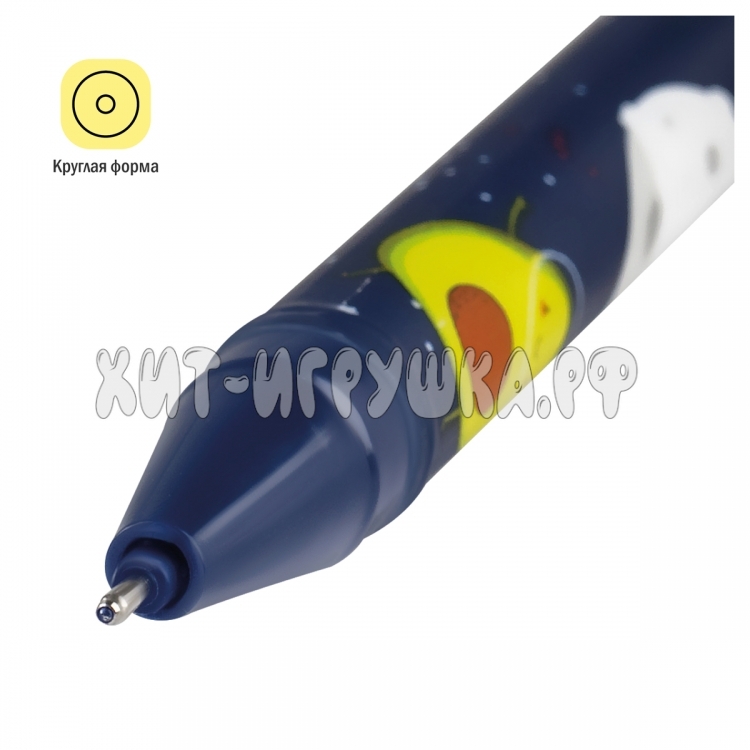 Ручка гелевая стираемая синяя, 0,35 мм "Космические приключения" в ассортименте ArtSpace EG_95243