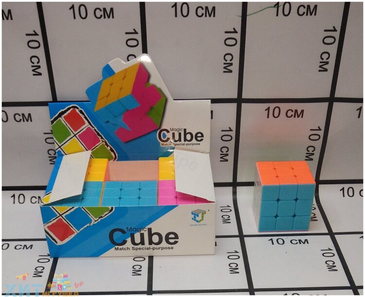 Кубик Рубика 3х3 6 шт в блоке 2188-3/7788-3/301