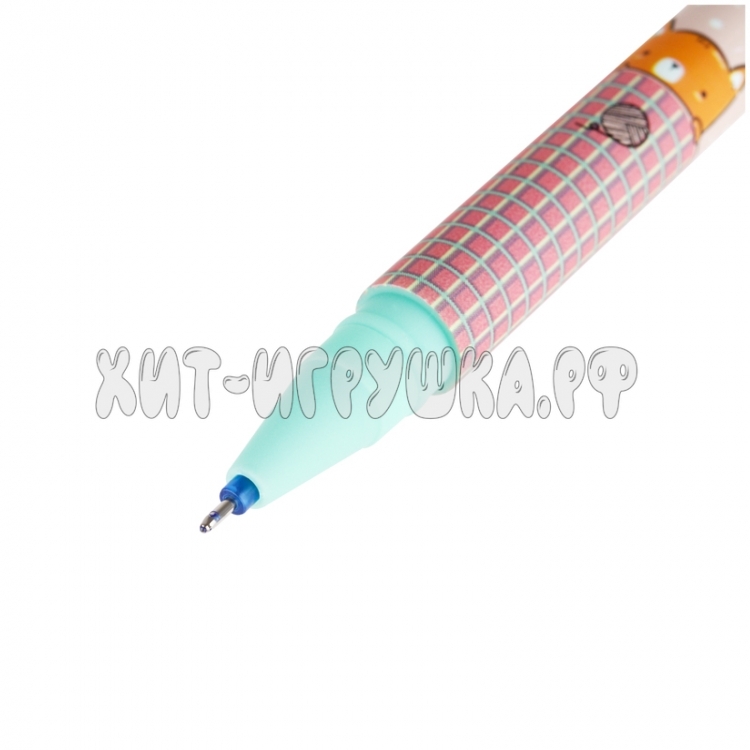Ручка гелевая стираемая синяя, 0,5 мм, софт-тач "Beary Beary" в ассортименте MESHU MS_54094