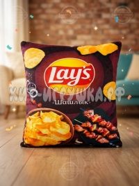 Мягкая игрушка подушка Чипсы Лэйс 35х40 см 25508-9
