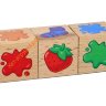 Кубики деревянные на оси "Составляем цвета" (3 кубика) 02966