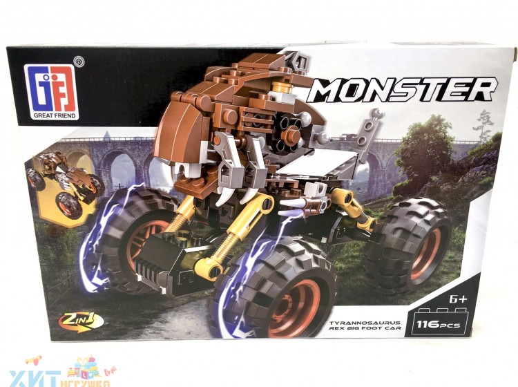 Конструктор Monster Car 116 дет. 123-339